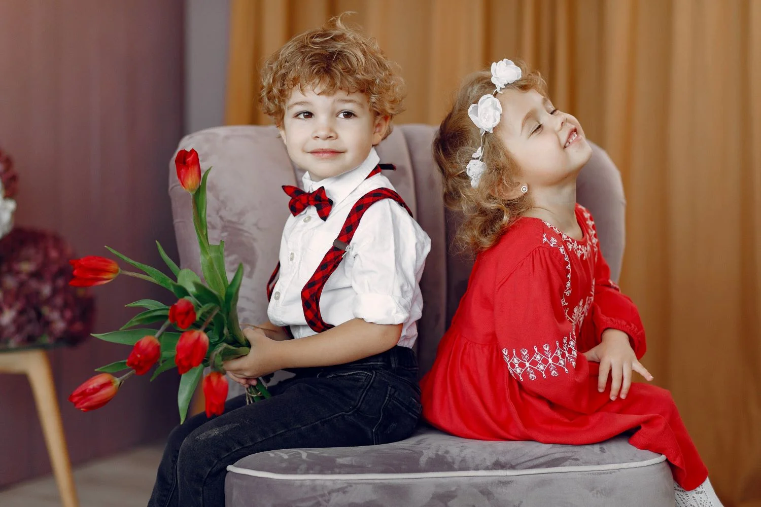 Little Kidz Crown Sweetheart Styles Valentine’s Day Hairdos for Kids in New Jersey